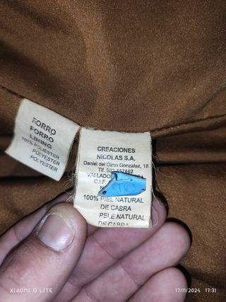 Cazadora piel de cabra 
