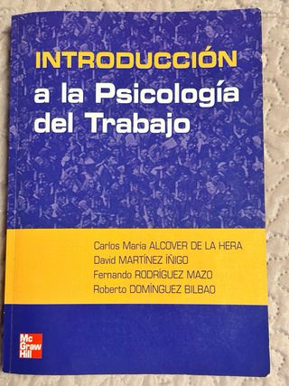 Libro de introduccion a la psicología del trabajo