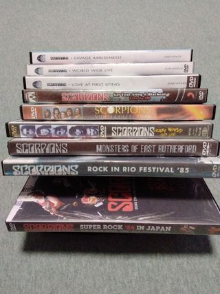 SCORPIONS LOTE DVDS