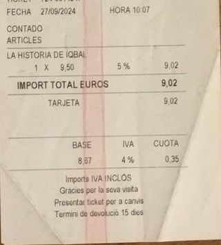 La historia de Iqbal (Spanish Edition)