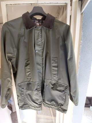 Cazadora encerada tipo Barbour