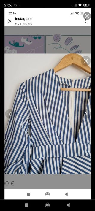 Blusa rayas de zaful