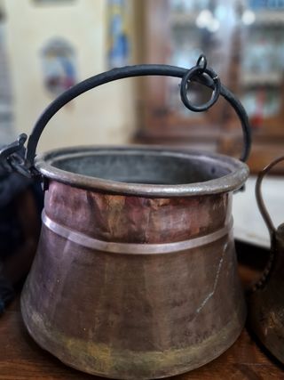 Brocca e paiolo in rame