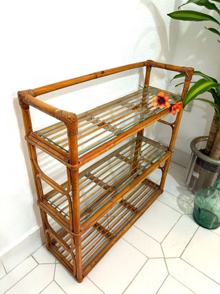 MUEBLE DE CAÑA VINTAGE