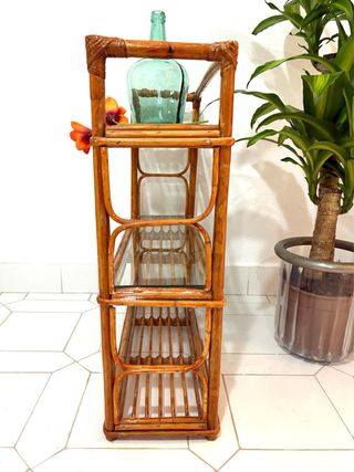 MUEBLE DE CAÑA VINTAGE