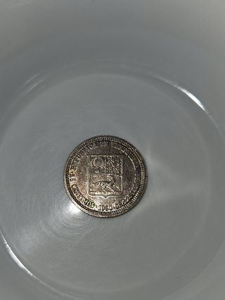 25 céntimos 1960 República de Venezuela