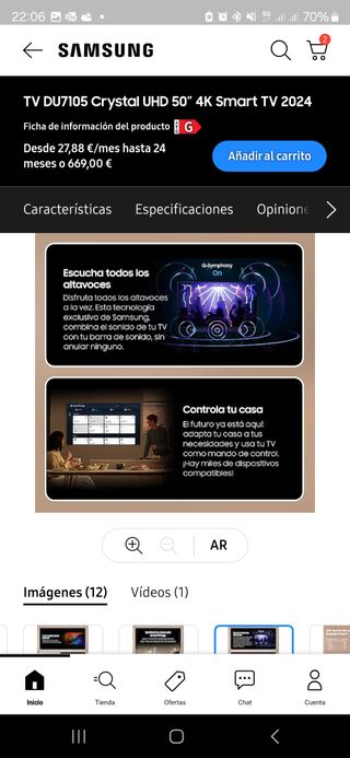 TV Samsung 50' FHD 2024 Nueva caja sin abrir