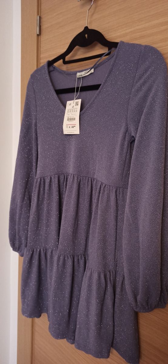 Pull and bear vestido con brillo