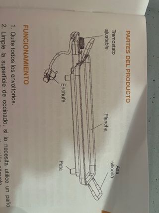 Plancha cocina concha velasco