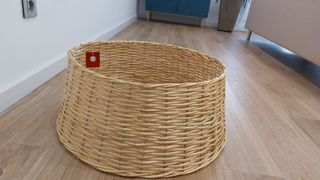 Base árbol Navidad mimbre