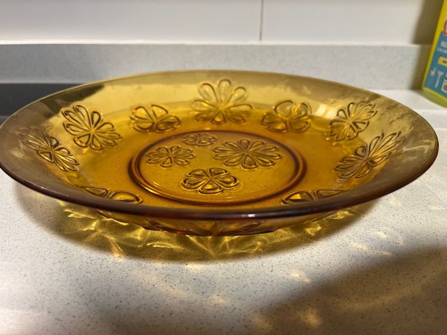 Plato hondo grande vereco floral margaritas