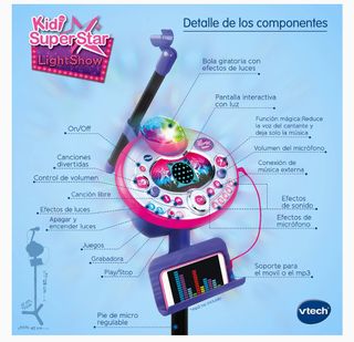 Karaoke con luces Vtech , funciona perfectamente.