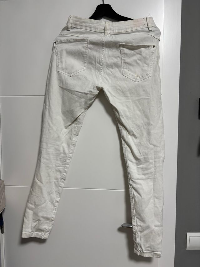 Vaquero blanco mujer