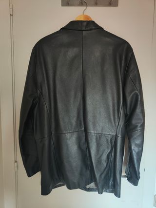 Chaqueta blazer de piel para hombre