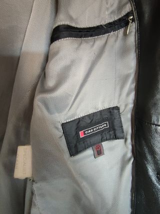 Chaqueta blazer de piel para hombre