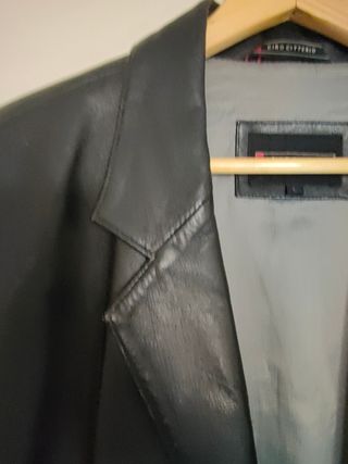 Chaqueta blazer de piel para hombre