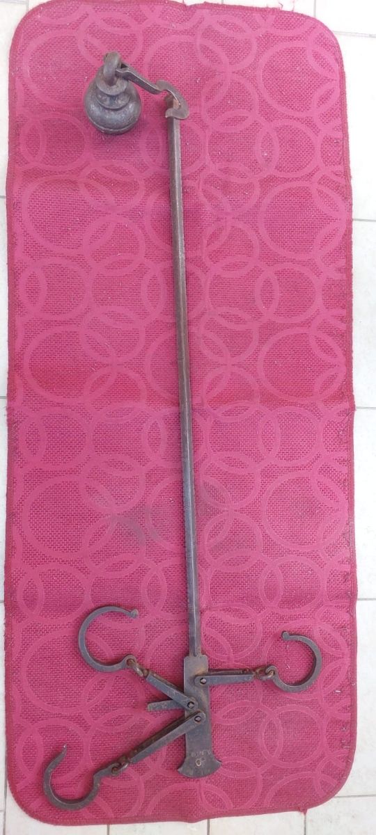 Antica bilancia stadera originale secolo XIX-XX