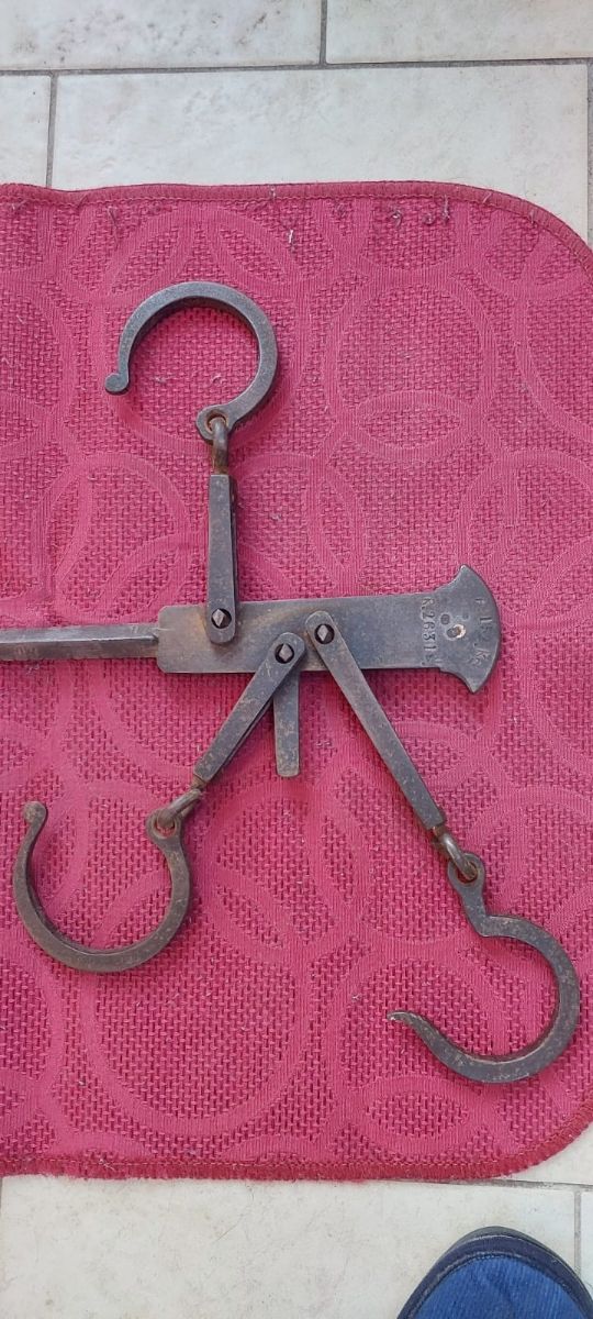 Antica bilancia stadera originale secolo XIX-XX