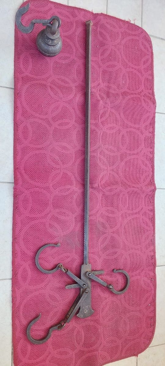 Antica bilancia stadera originale secolo XIX-XX