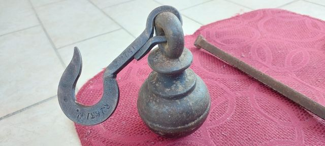 Antica bilancia stadera originale secolo XIX-XX