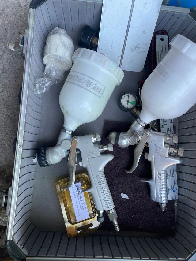 Devilbiss 1.3
control de presion
1 pistola solo