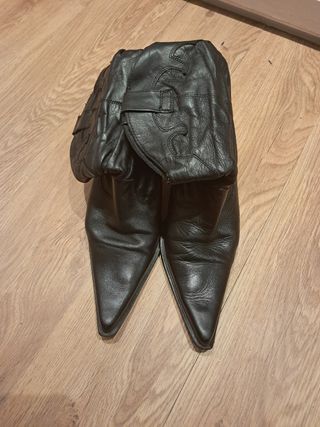 Botines piel negros talla 39