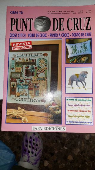 Álbum punto de cruz, regalo telas