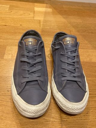 Converse Gris Piel Talla 38