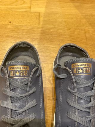 Converse Gris Piel Talla 38