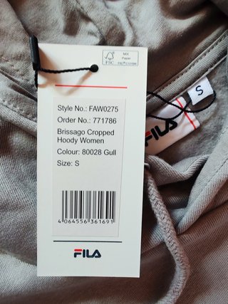 Sudadera con capucha Fila FAW0275, Mujer, Talla S