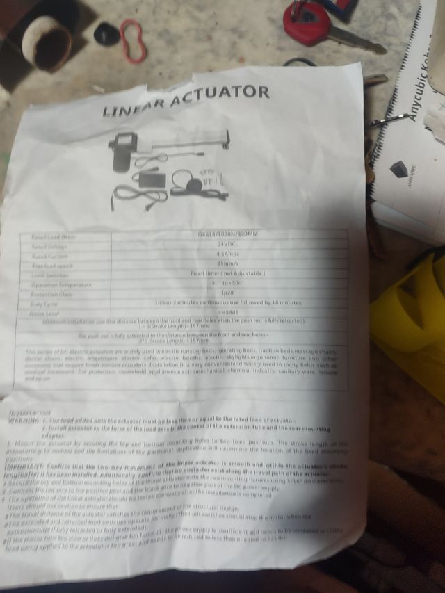 Actuador lineal 24 v