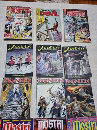 Fumetti lotto spletter , l'incredibile devil ecc.