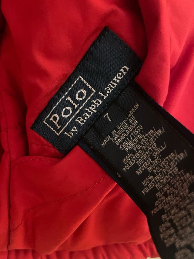 Chaleco Plumas Polo Ralph Lauren Talla 7- original