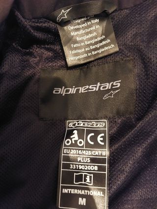 Chaqueta alpinestar verano mujer talla M
