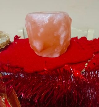 Portacandela di Sale Rosa dell'Himalaya 