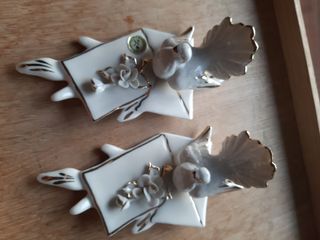 N. 2 colombe in porcellana Capodimonte