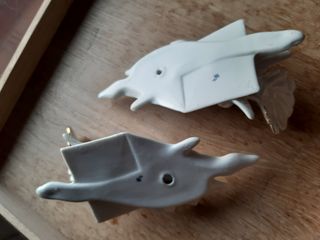 N. 2 colombe in porcellana Capodimonte