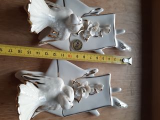 N. 2 colombe in porcellana Capodimonte