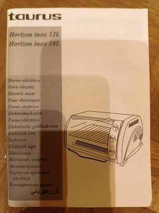 Mini horno TAURUS Horizon Inox 18L