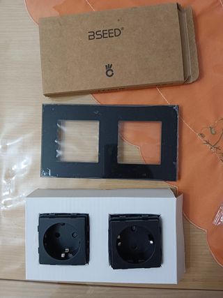 Presa Schuko BSEED cristallo vetro