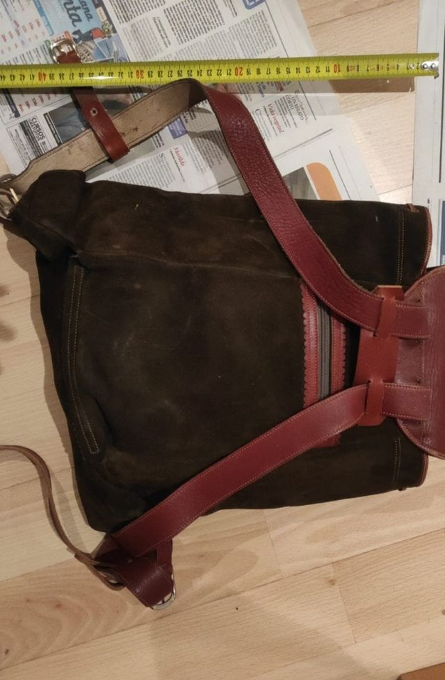 Zurron verde y marrón