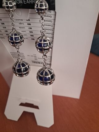 PENDIENTES LARGOS PLATIADOS
