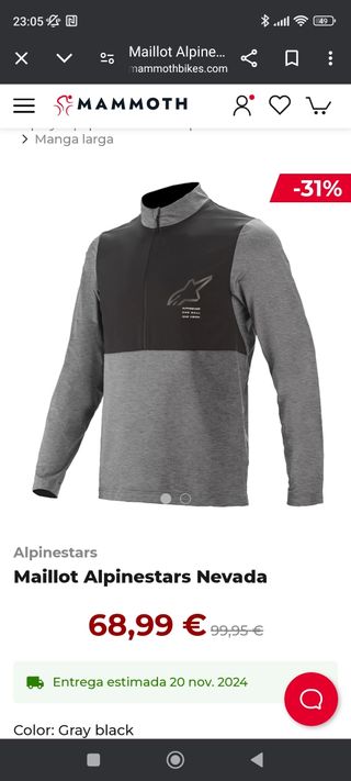 Maillot Alpinestar