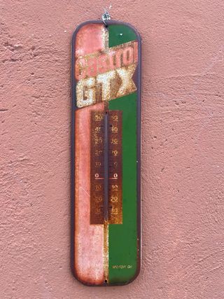 Termometro cartel castrol antiguo