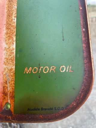 Termometro cartel castrol antiguo