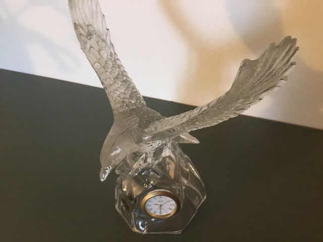 aquila in cristallo RCR con orologio