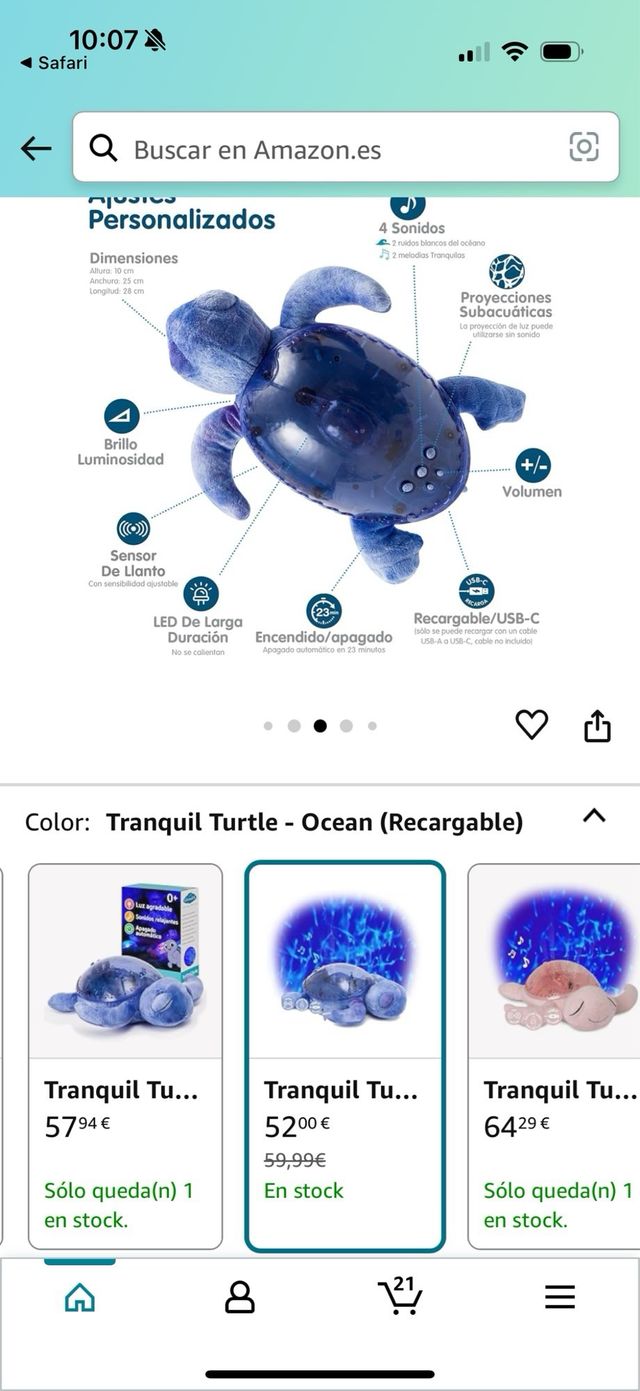 Tortuga de la calma-proyector 