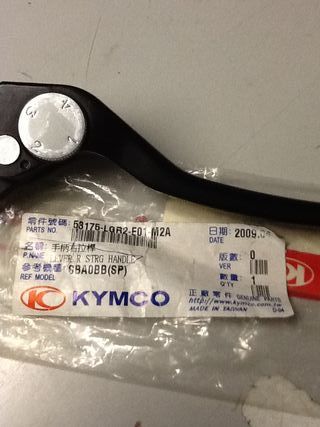 MANETA FRENO DCHA.  KYMCO XCITING 500 negra -nueva