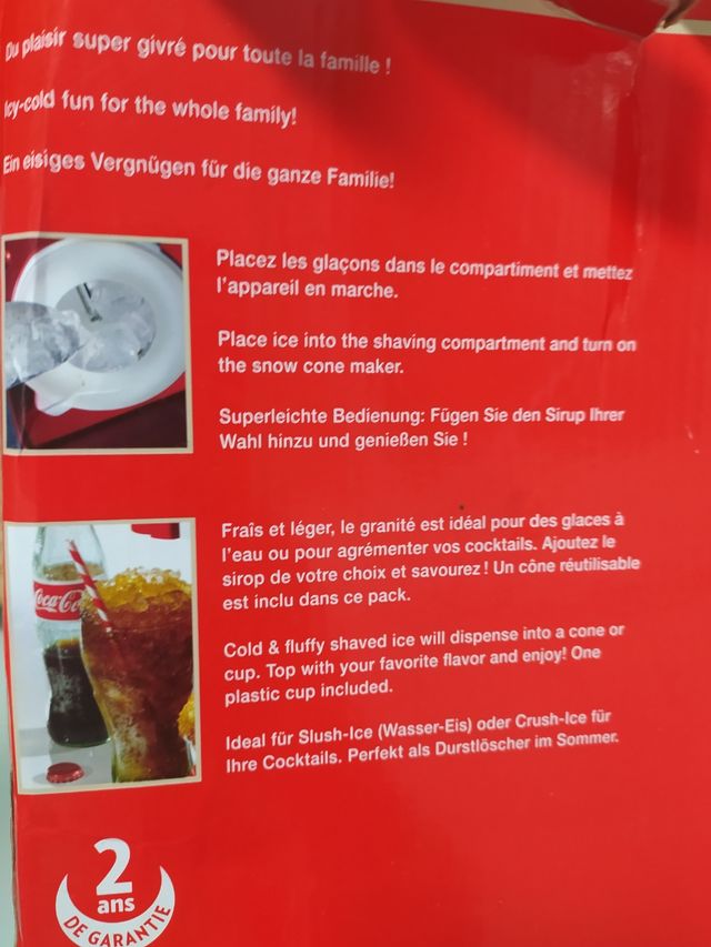 Picadora de hielo CocaCola