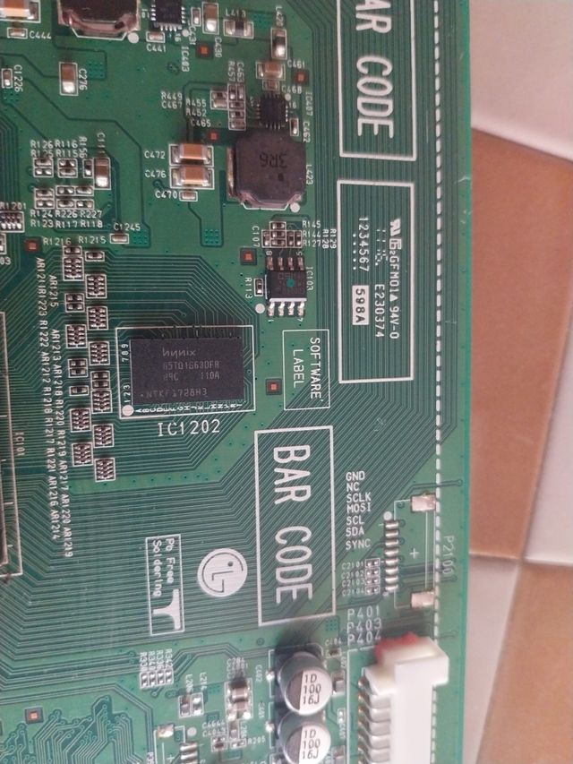 Placa Principal de un TV.